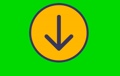 the-yellow-arrow-in-the-circle-green-screen-background-usagif