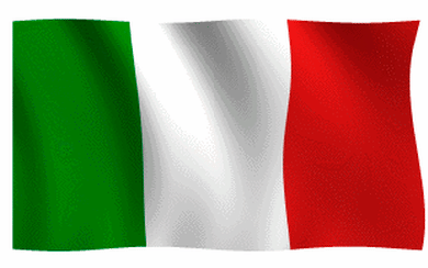 GIFy italské vlajky - 22 animovaných obrázků zdarma