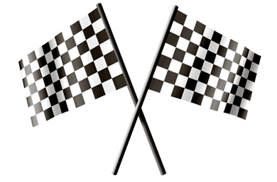 GIF de drapeau de course - 20 drapeaux à damiers de fin de course