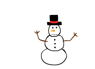 Le GIF di pupazzi di neve - 100 immagini animate di creature della neve