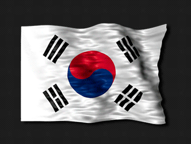 Sydkoreas flagga på GIF - 23 animerade bilder gratis