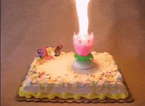 Imágenes animadas GIF de pasteles de cumpleaños