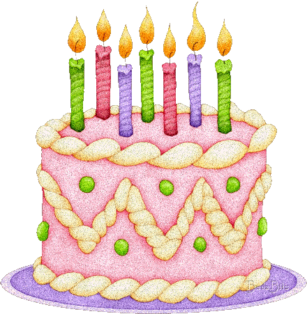 Födelsedagstårtor GIF - animerade bilder av födelsedagsgodis