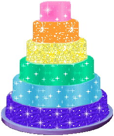 Imágenes animadas GIF de pasteles de cumpleaños
