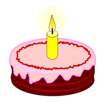 Imagens GIF animadas de bolos de aniversário