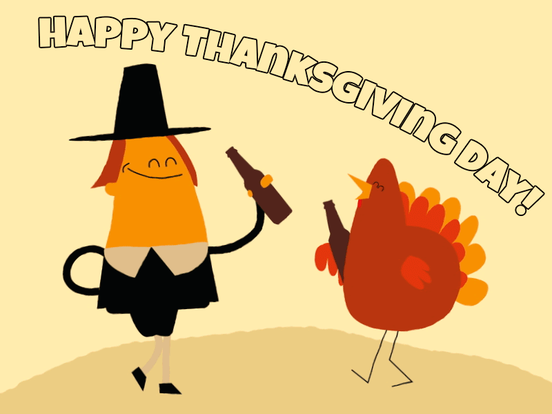 Happy Thanksgiving GIFs - 35 Animated Greeting Cards