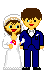 結婚式GIF、結婚式のシーンとロマンチックなキス100のGIFアニメーション